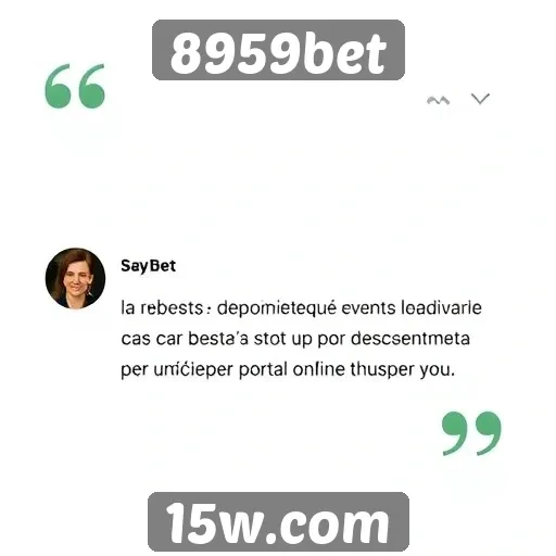 Depoimentos de usuários sobre o 8959bet